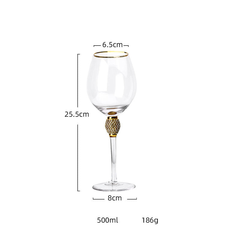 Crystal Cocktail Champagne Enamel Goblet Glass