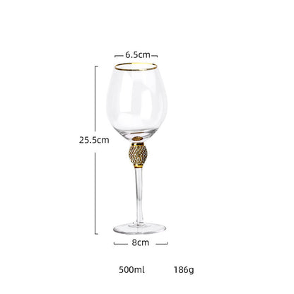 Crystal Cocktail Champagne Enamel Goblet Glass