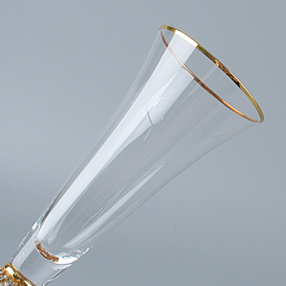 Crystal Cocktail Champagne Enamel Goblet Glass