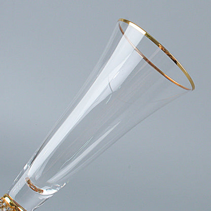 Crystal Cocktail Champagne Enamel Goblet Glass