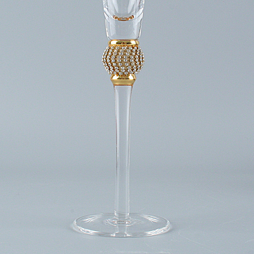 Crystal Cocktail Champagne Enamel Goblet Glass